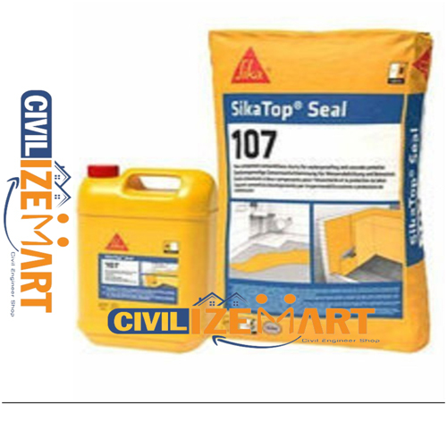 SikaTop 107 Seal Plus 2-Component Kit for Concrete Water Tanks, Walls & Roofs Stops Leakage.