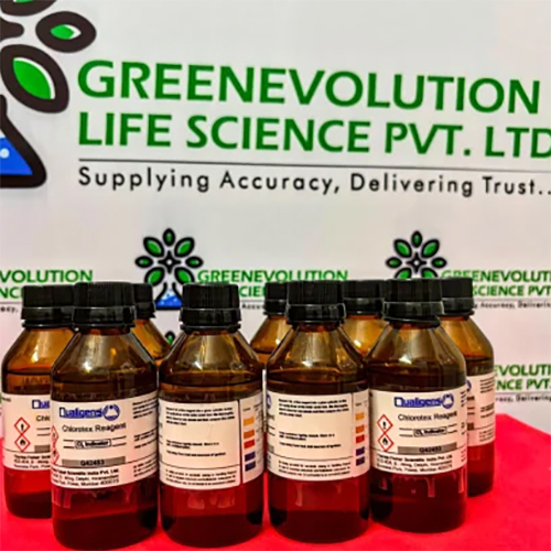 Chlorotex Reagent For determination of free chlorine from 0.1 to 1.0 ppm Qualigens