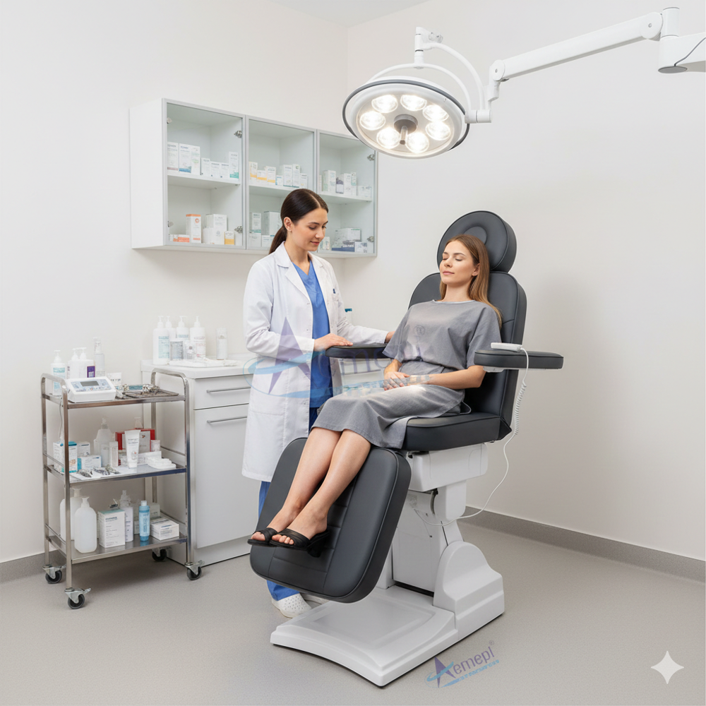 Dermatology chair Foot operated