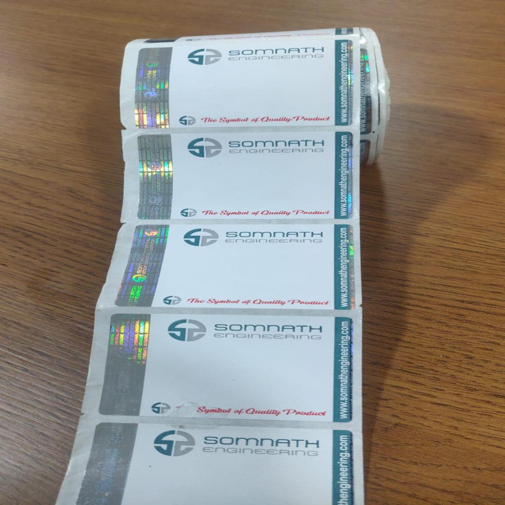 Holographic Paper Label