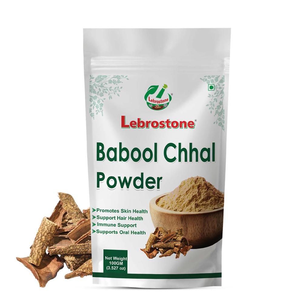 Lebrostone Babool Chhal Powder | Natural Dental Care | Strong Gums & Teeth | Skin & Digestive Wellness|100g - Age Group: For Adults