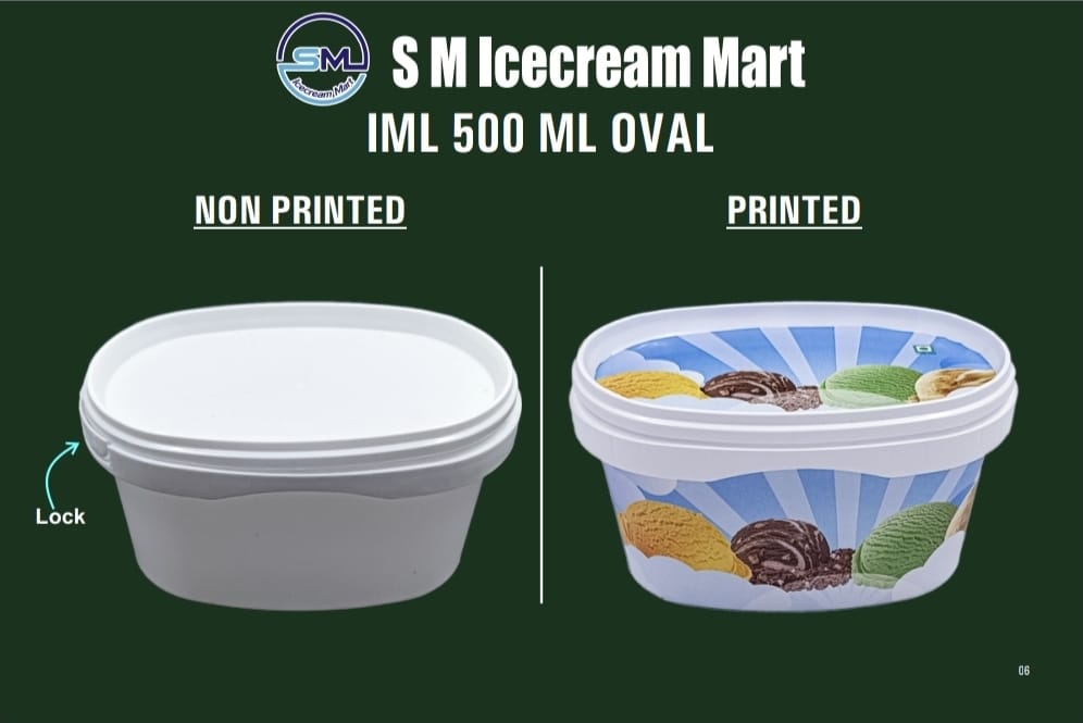 500ml IML Oval Container