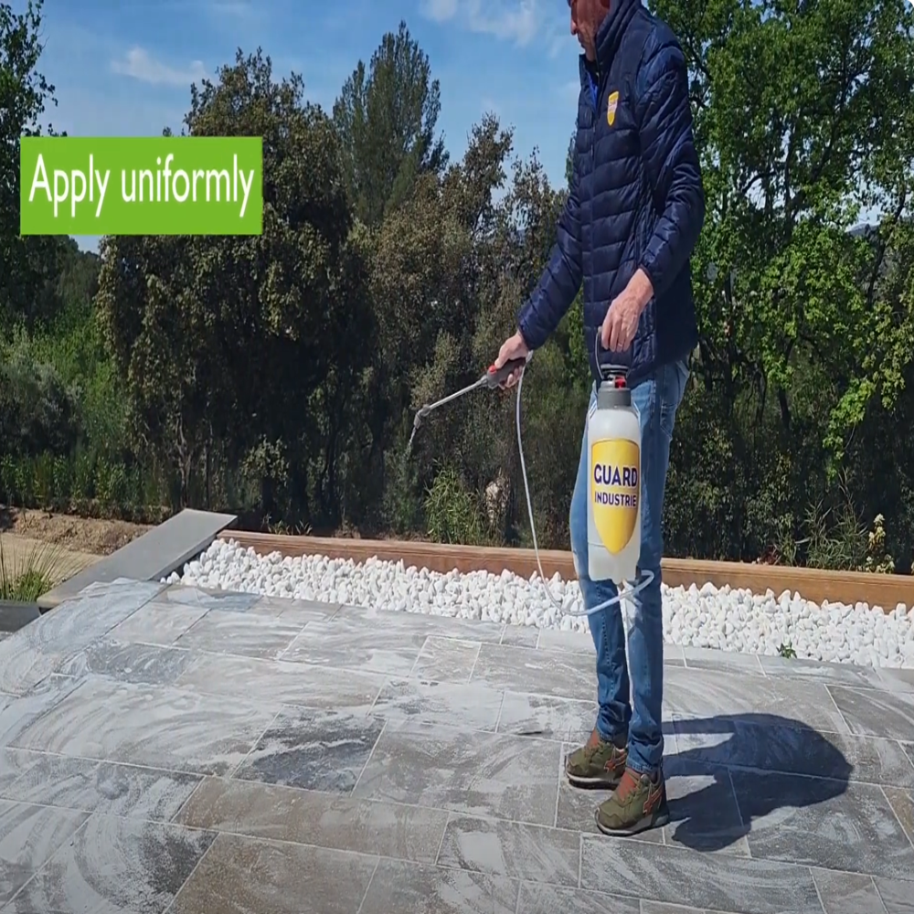 Guard Remover Grout Haze Cement Film Cleaner - Laitance  Remover Stone Tile Safe - 3 minutes Action