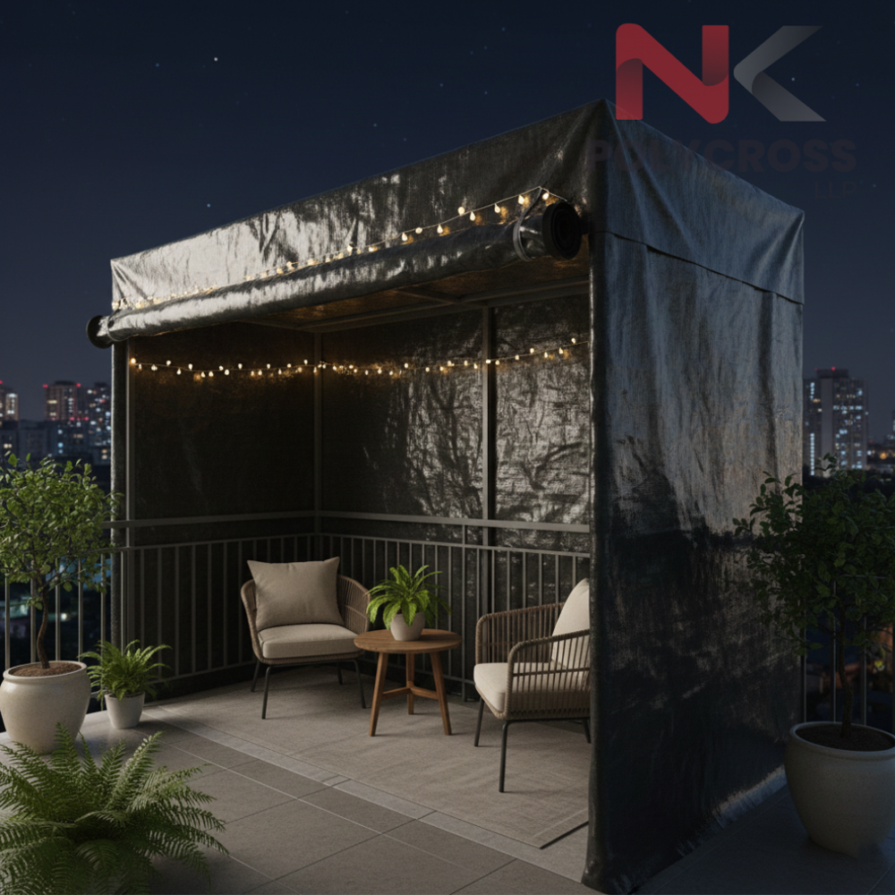 Balcony Shade Sheet - Color: Blue