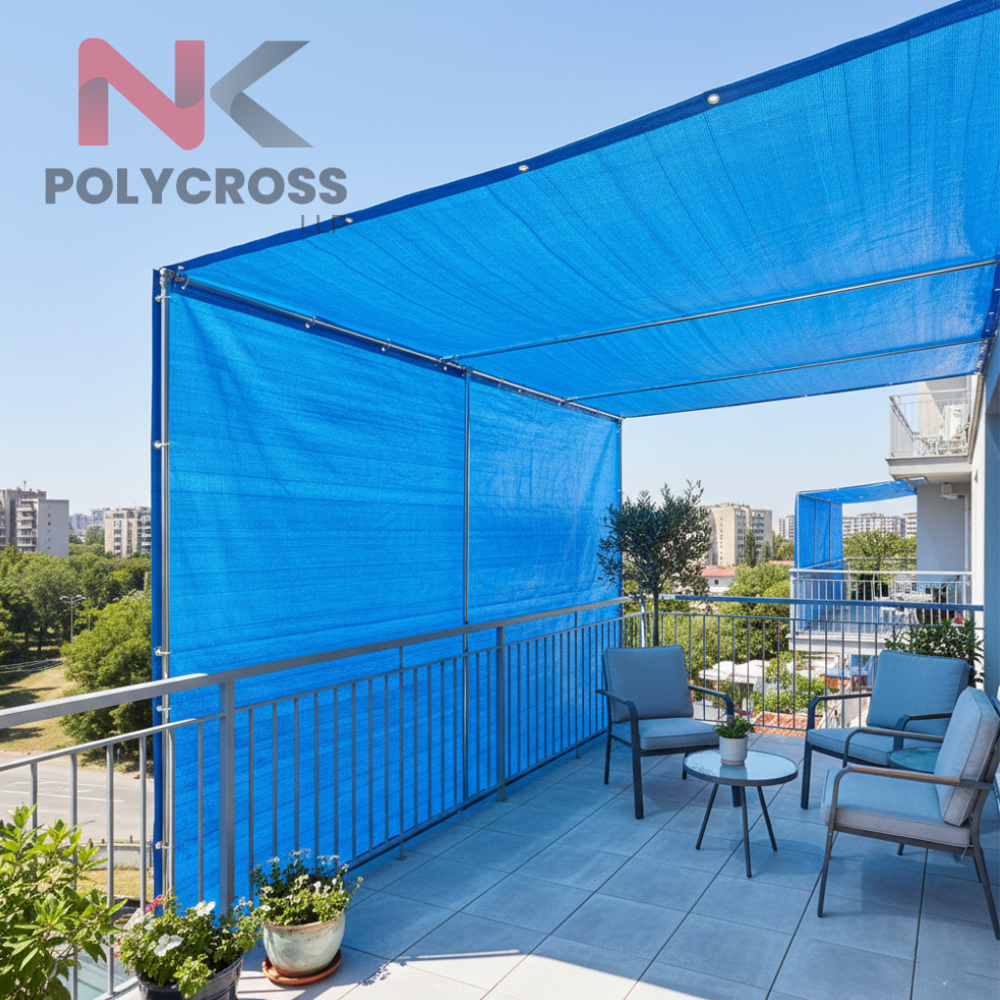 Balcony Shade Sheet - Color: Blue