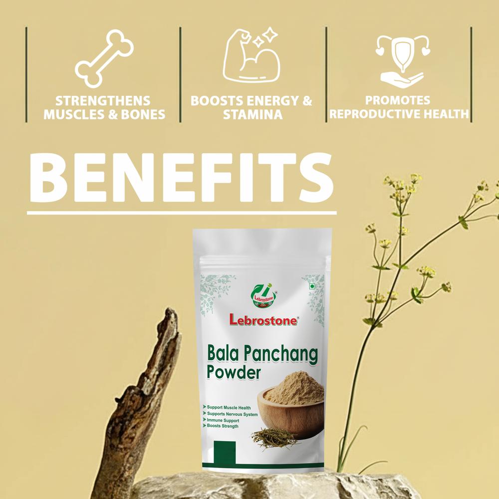 Lebrostone Bala Panchang Powder | Natural Muscle & Bone Strength | Energy & Stamina Booster|100g