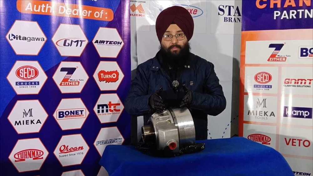 MIEKA HYDRAULIC ROTARY CYLINDER MODEL - 1075 SHS