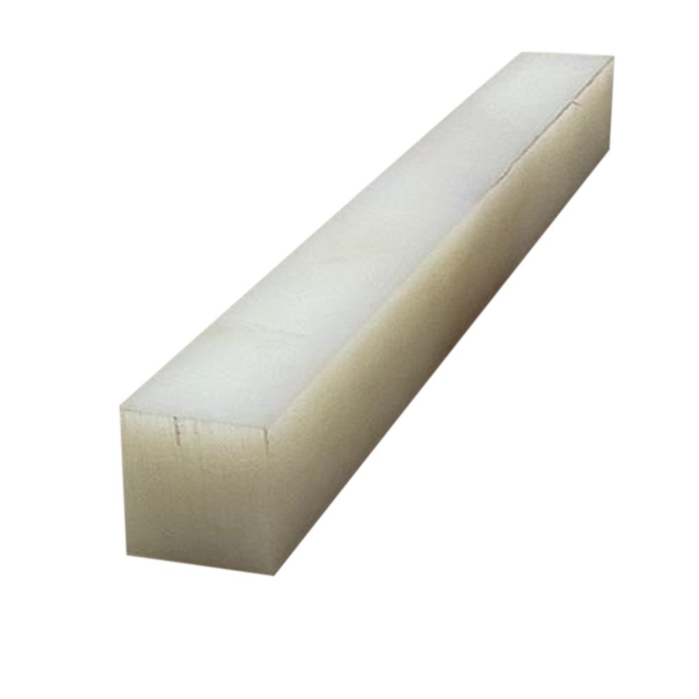 Cast Nylon Rod - 1 X 1 Meter , Rigid White Nylon With Round And Straight Shaping, 200 Weight, Length Options 300 - 1000