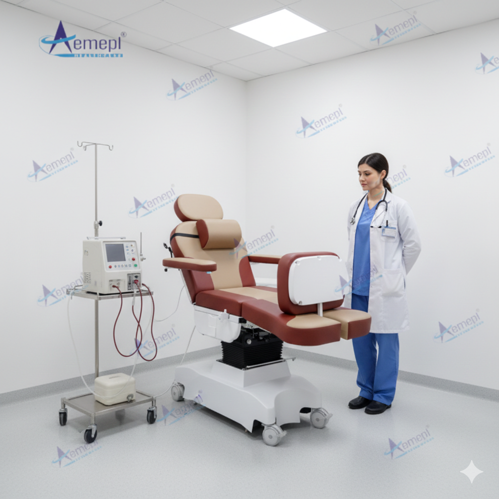 Adjustable Dialysis Chair - Color: Various Color Available