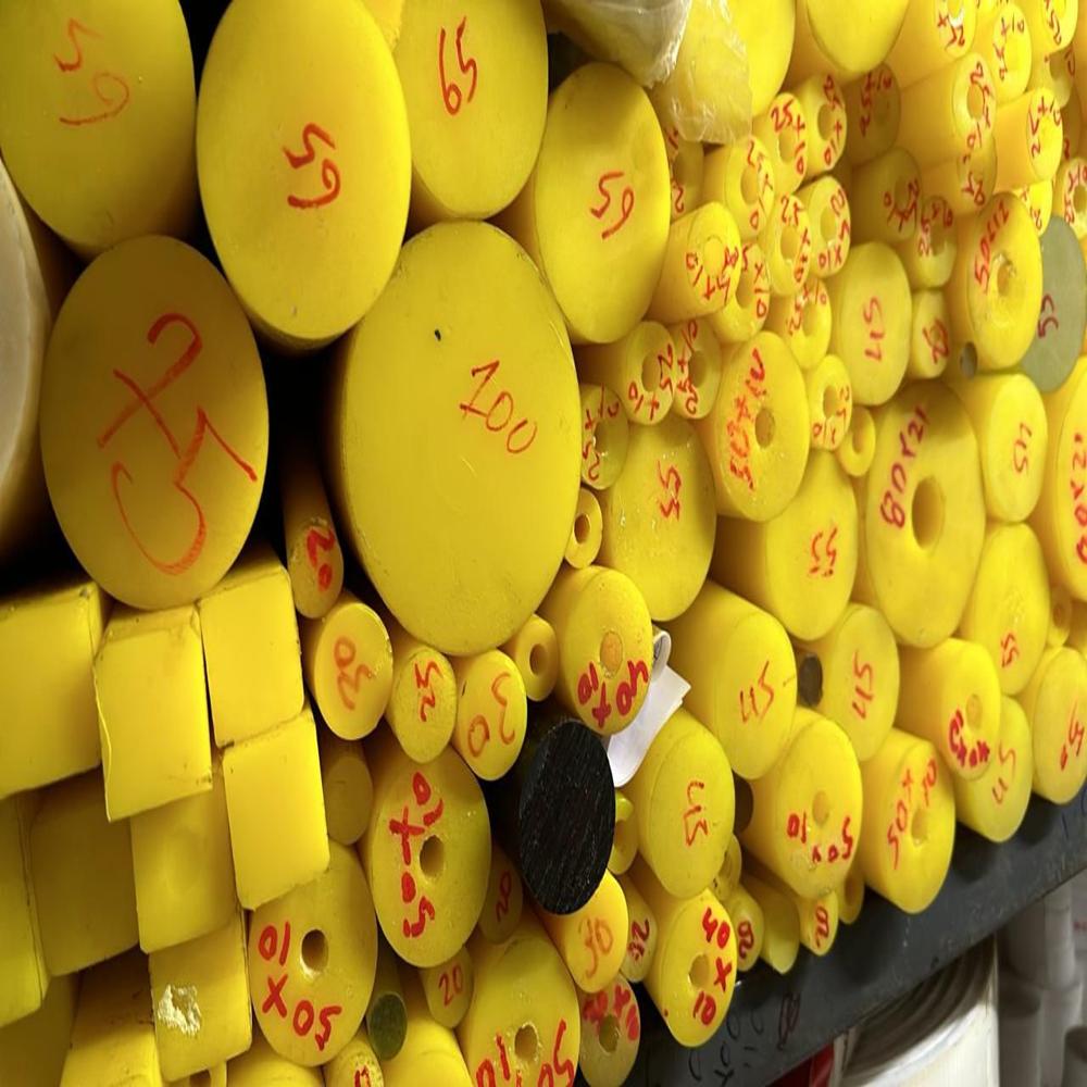 Polyurethane Rod - 3 Meter Length, Yellow Color | High Load Bearing, Abrasion Resistant, Crack Resistant