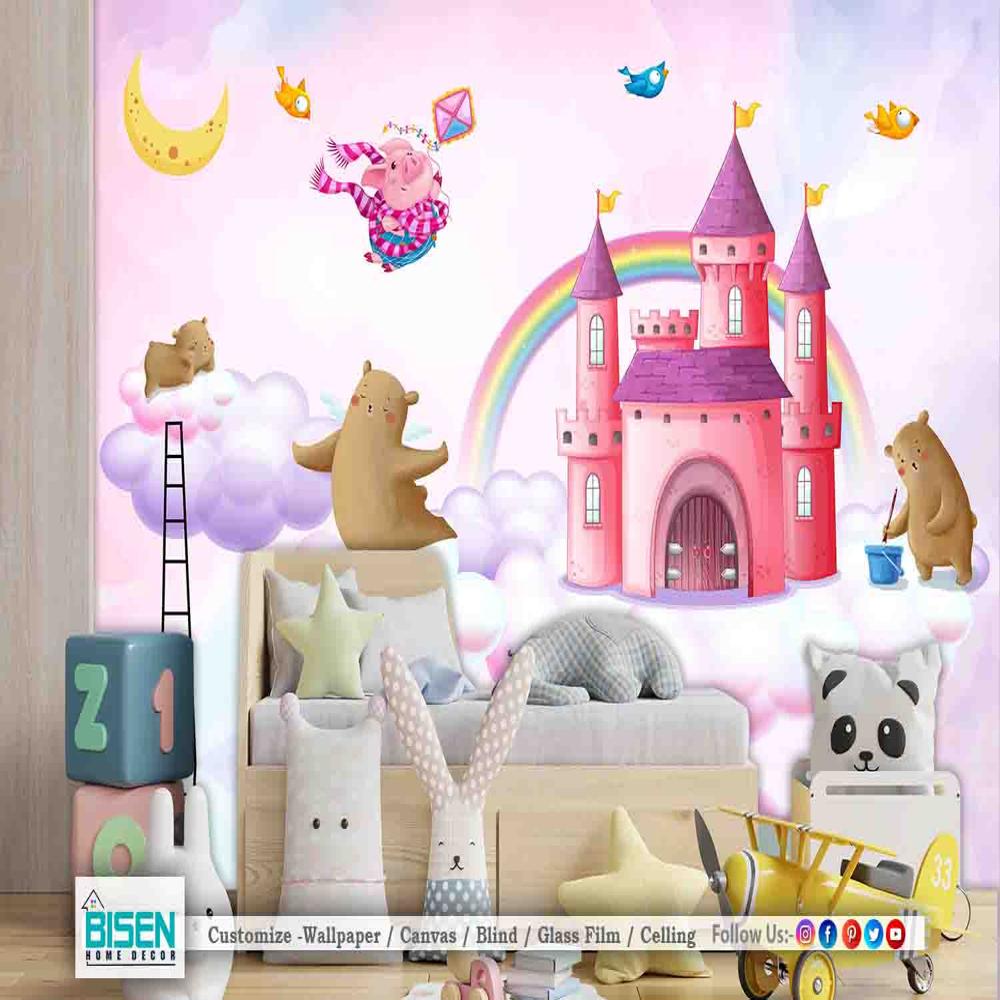 Kids bedroom wallpaper