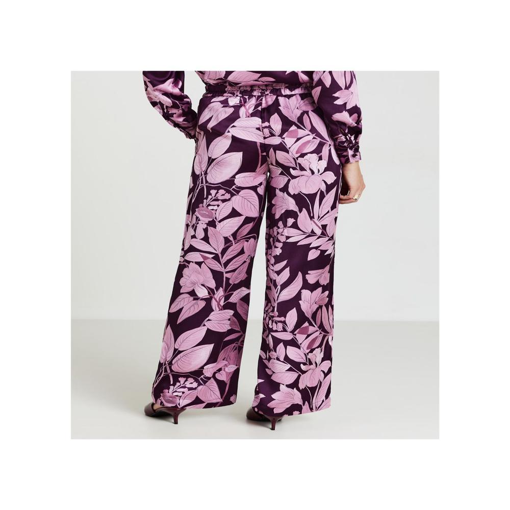 Women's Premium Rayon Floral Print Wide Leg Pajama