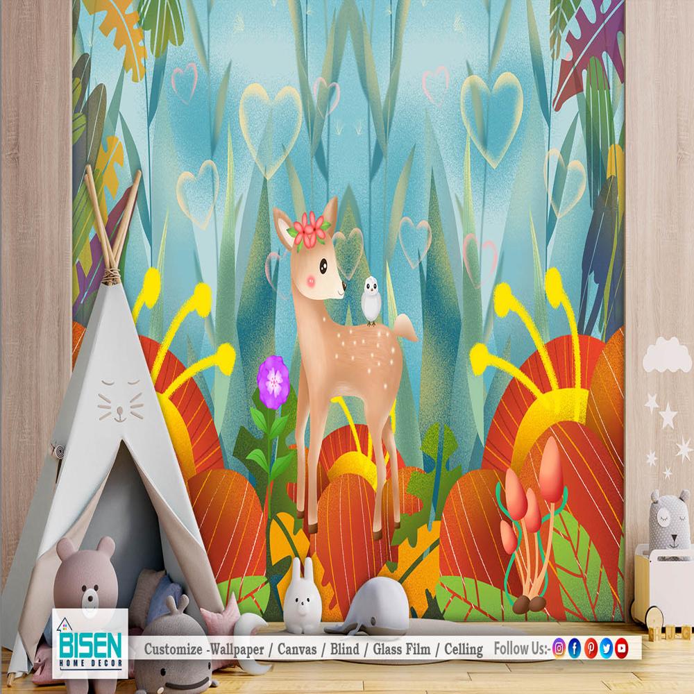 Kids playroom wall mural