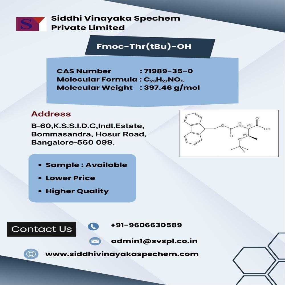 Fmoc-L-Thr(OtBu)-OH , CAS NO 71989-35-0