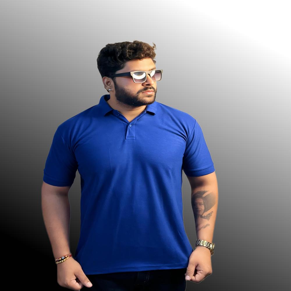 Mens Honey Comb Matty Polo T-shirt - Color: As Per Requirement
