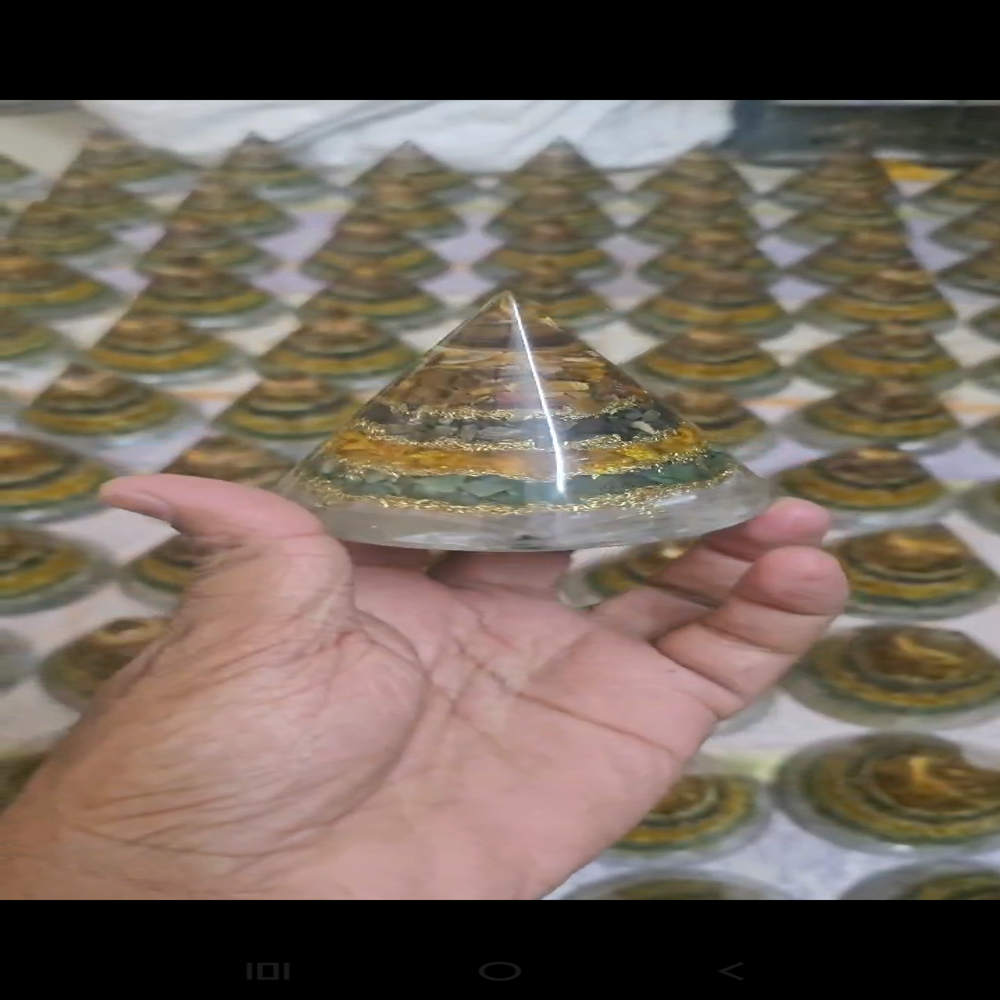 Orgone Pyramid - Height: 90 Millimeter (mm)