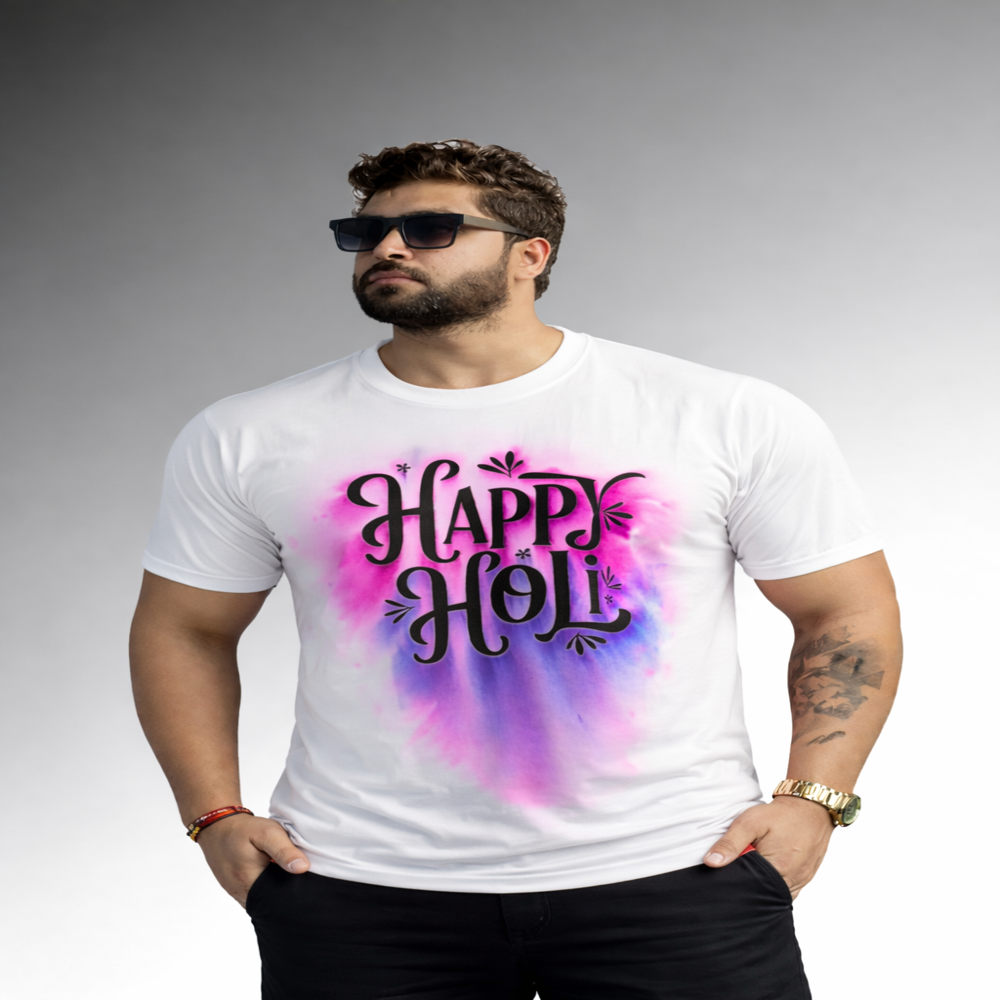 Holi Round Neck full Sublimation T-Shirt