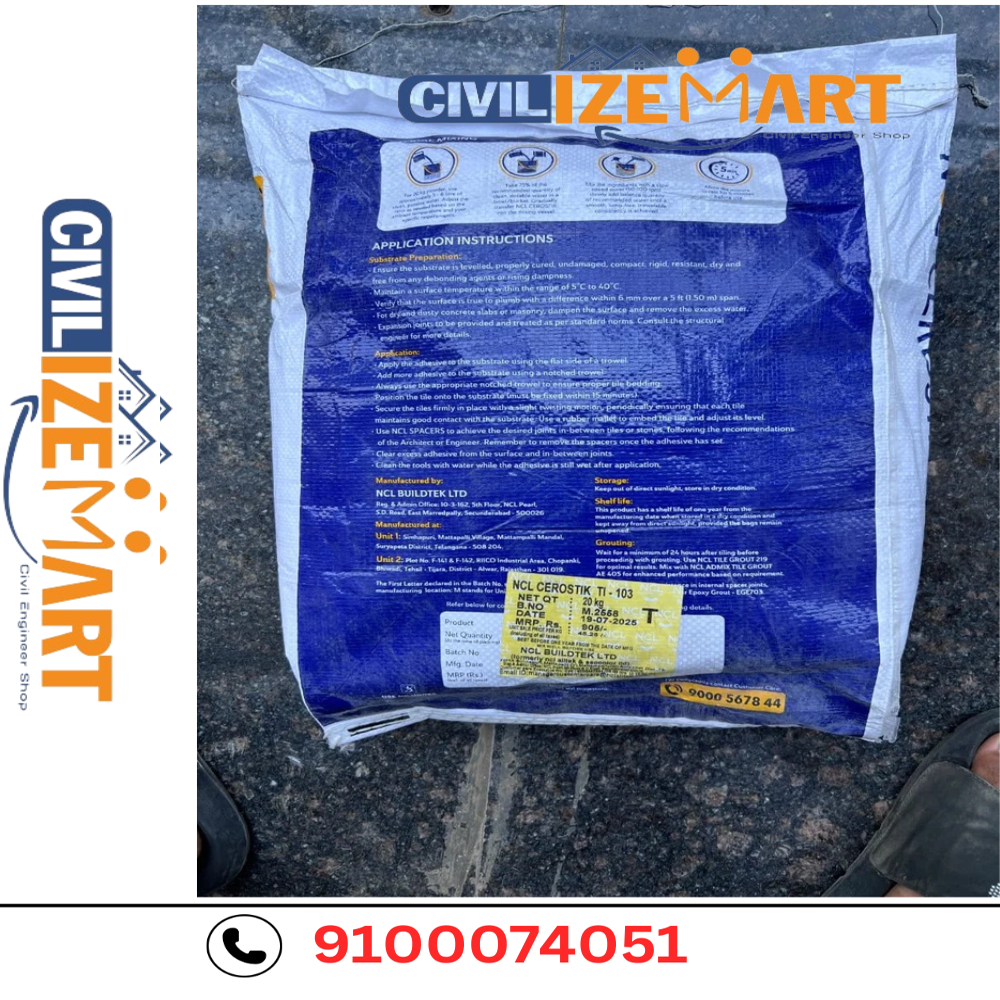 NCL  Tile Adhesive Innovative Solutions. Superior Construction