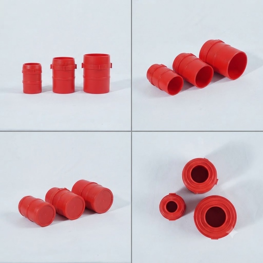 63Mm75Mm 90Mm C Type Red Riverline End Cap - Application: Agricultural Irrigation