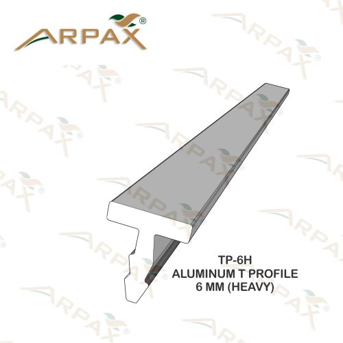 TP-6H 6mm Heavy Aluminum T Profile