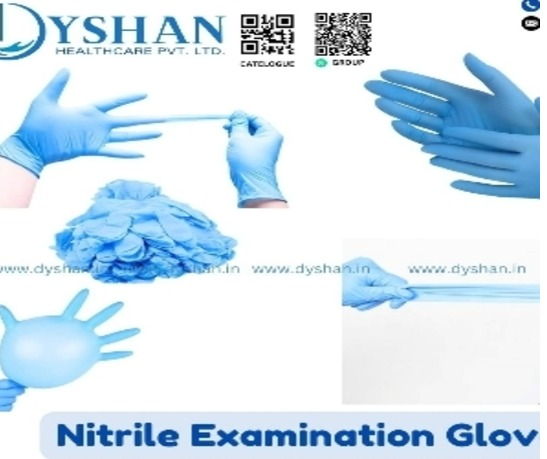Cobalt Blue Nitrile Disposable Examination Gloves