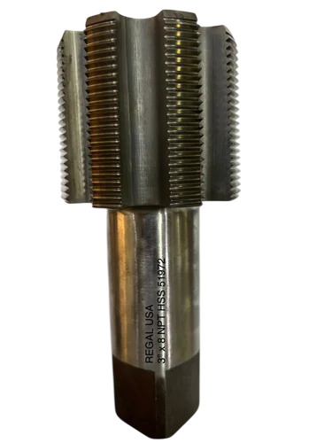 3X8 Npt Bottom Bright Finish Tap