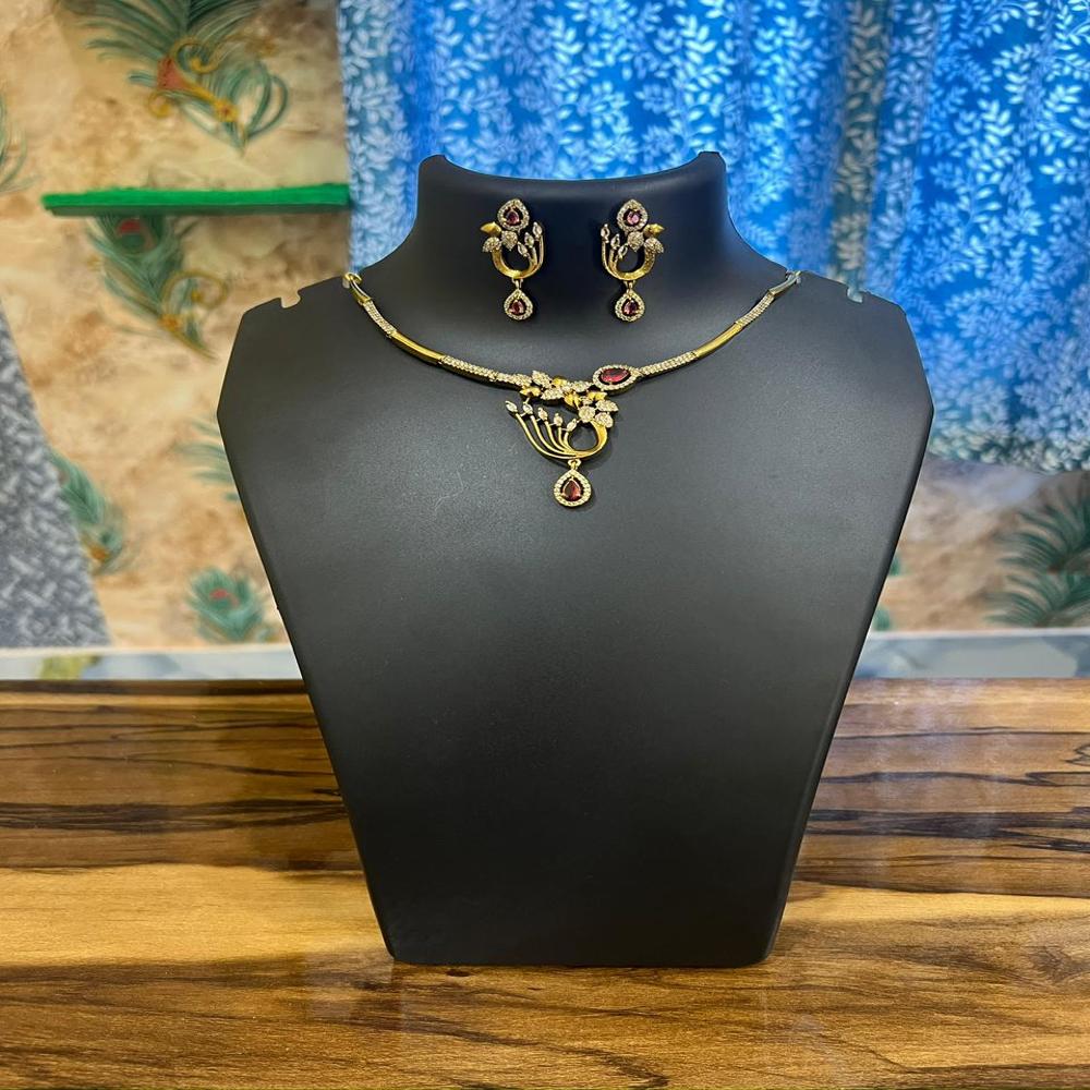 Ruby Vihan Elegance Necklace Set