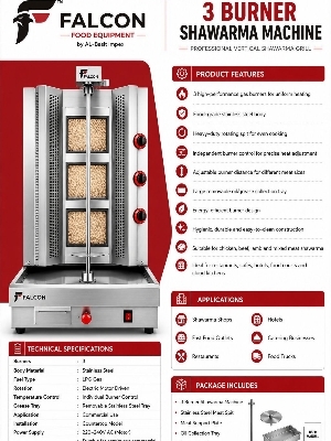 Shawarma Machine - Color: Silver