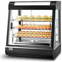 Black Food Warmer 2ft - Color: Silver