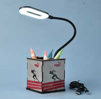 High Glossy Rechargeable Desk Lamp - Color: White