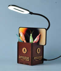 3d Mdf Desk Lamp - Color: Natural Wood