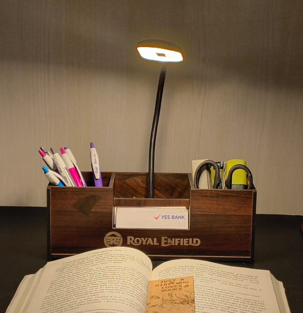 Desk Organizer With Lamp