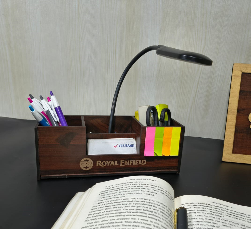 Desk Organizer With Lamp
