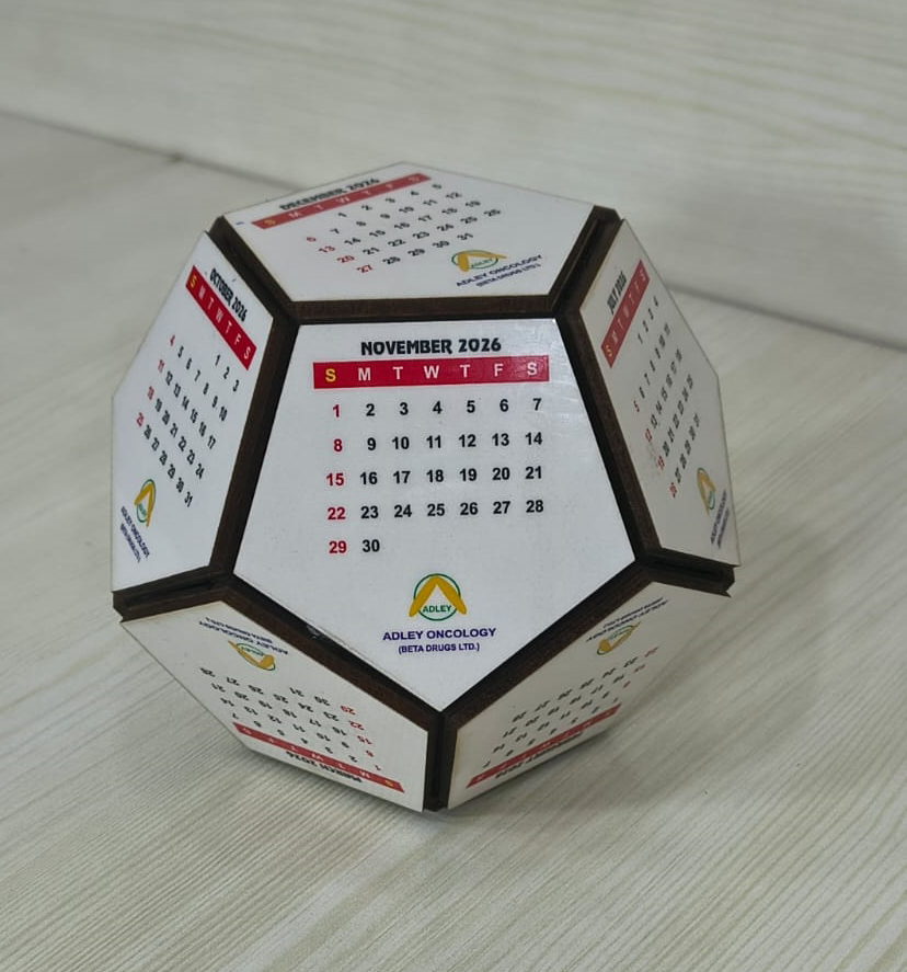 Hexagon Table Calendar
