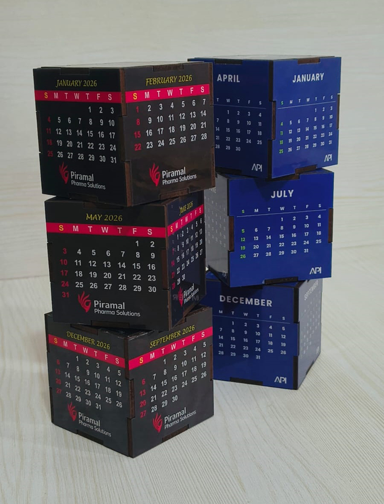 Magnetic Cube Calendar - Design Type: Customized