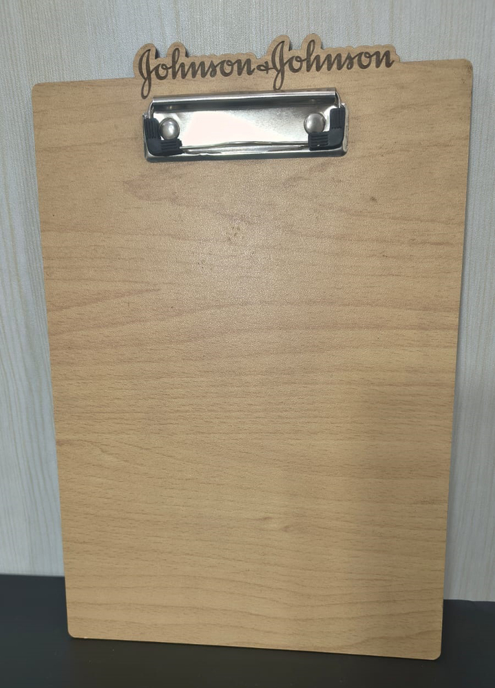 Mdf Wooden Clipboard - Color: Natural Brown/beige