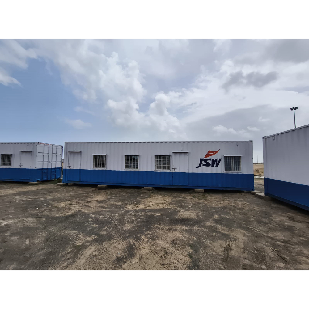Mobile Cabin Unit - Color: White & Blue
