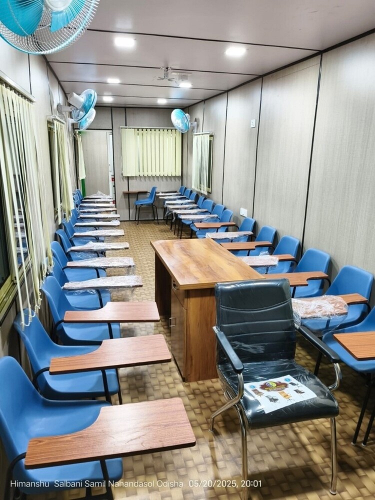Portable Office Cabin - Color: Grey