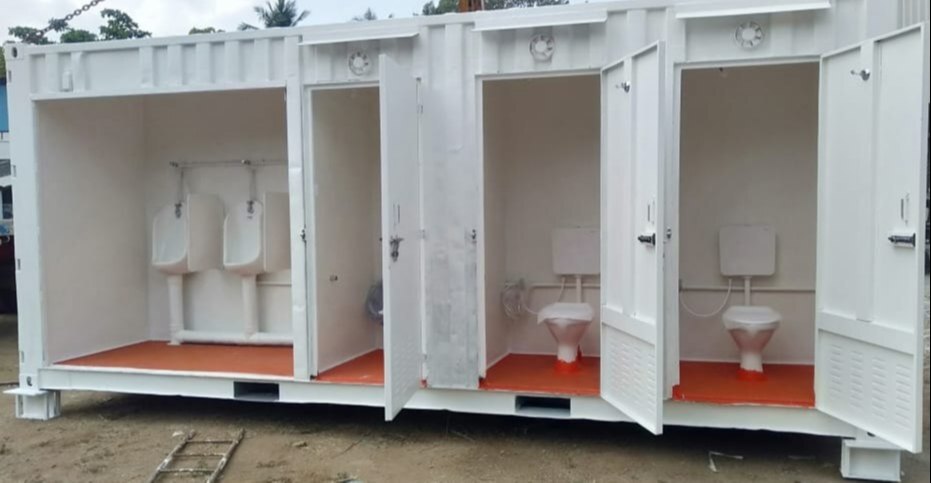 Mild Steel Portable Washroom