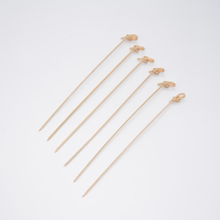 Bamboo Flower Knot Skewers & Fruit Picks Disposable