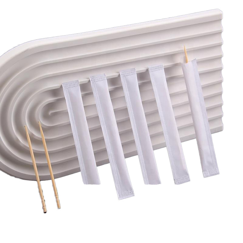 Round Durable Bamboo Toothpicks 6.5cm - 100% Natural Bamboo, Smooth Polished, Both Ends Pointed, Biodegradable