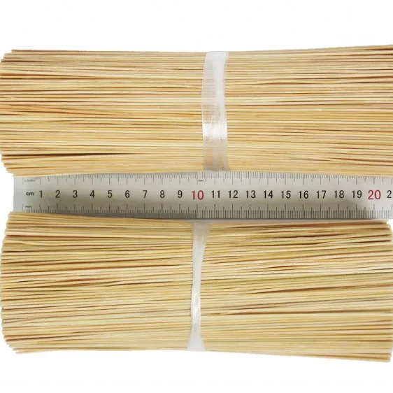 Mao Bamboo Agarbatti Incense Sticks 1.3mm - Bamboo, 8 Inches, Natural Brown | Low Residue, Unscented, Eco-Friendly