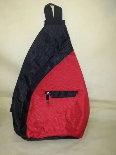 Black And Red Mens Messenger Bag