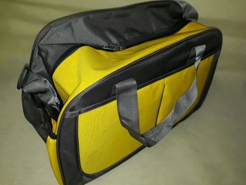 Black And Yellow Black Travel Bag