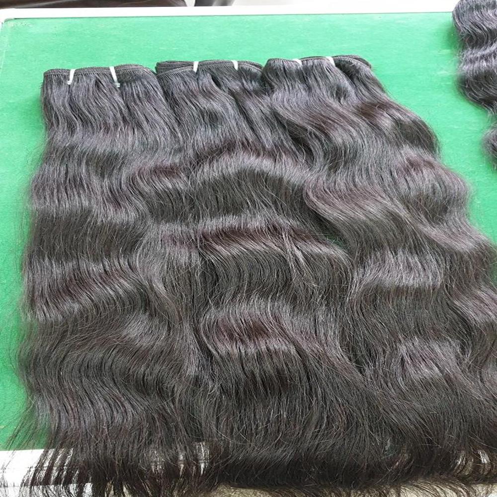 Natural Wavy Hair Bundles Human Hair Weaves Sew In Weft Extensions