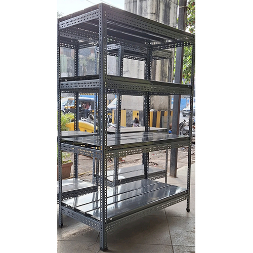 MS Slotted Angle Rack With Sectional Panel