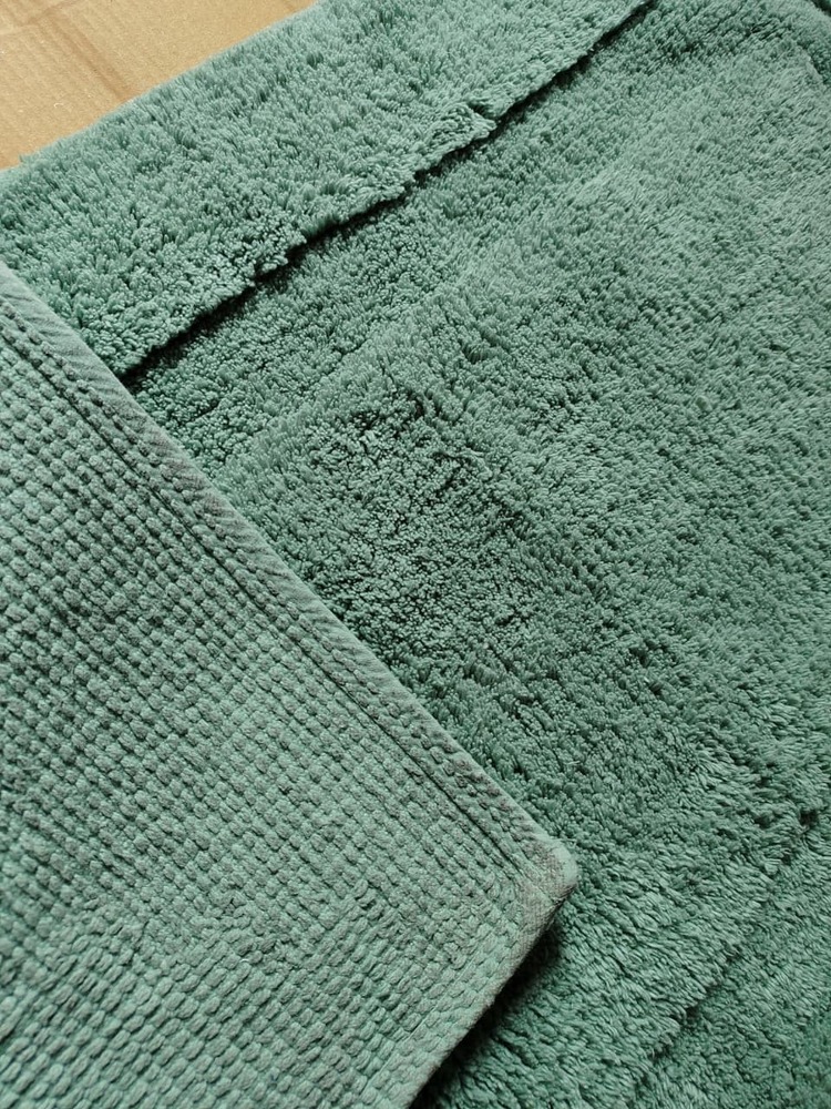 Cotton Bath Rug - Granite Green