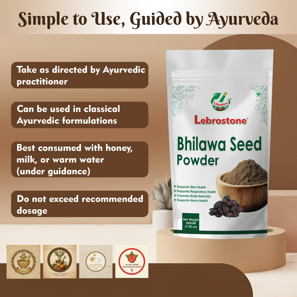 Lebrostone Bhilawa Seeds Maintains Blood Sugar Levels & Supports Heart, Liver and Digestive Health(200g)