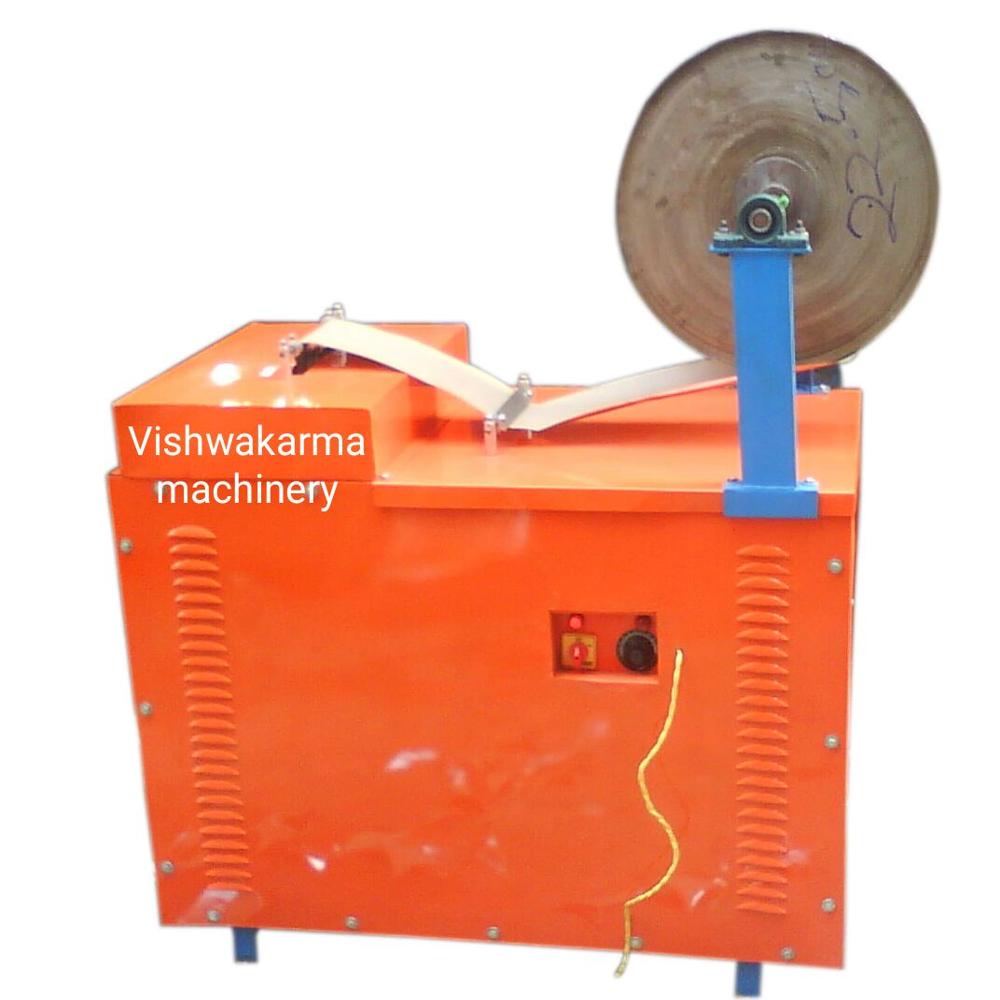 Single Die Paper Plate Making Machine - Color: Orange