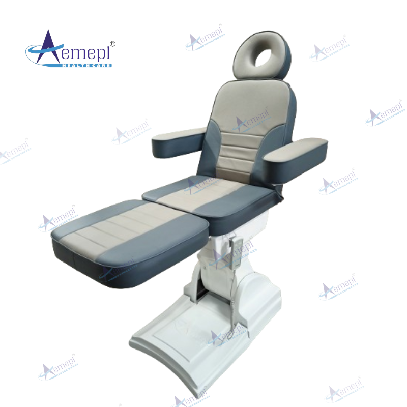 Dermatology chair with armrest